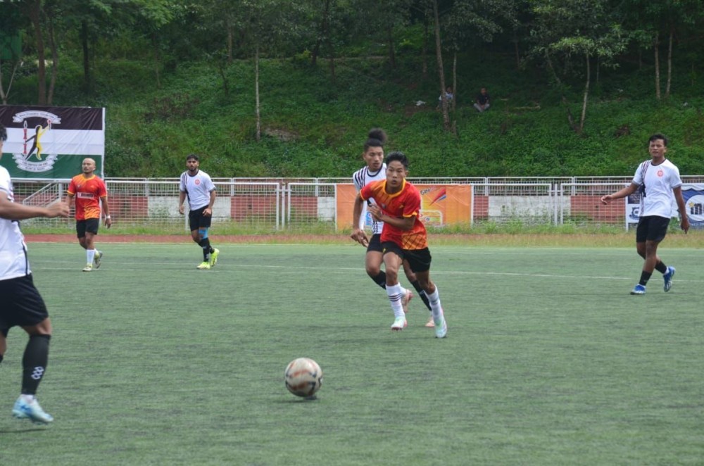 Match between Tangkhul Katamnao Saklong and Tribal Stallions FC. (Morung Photo)